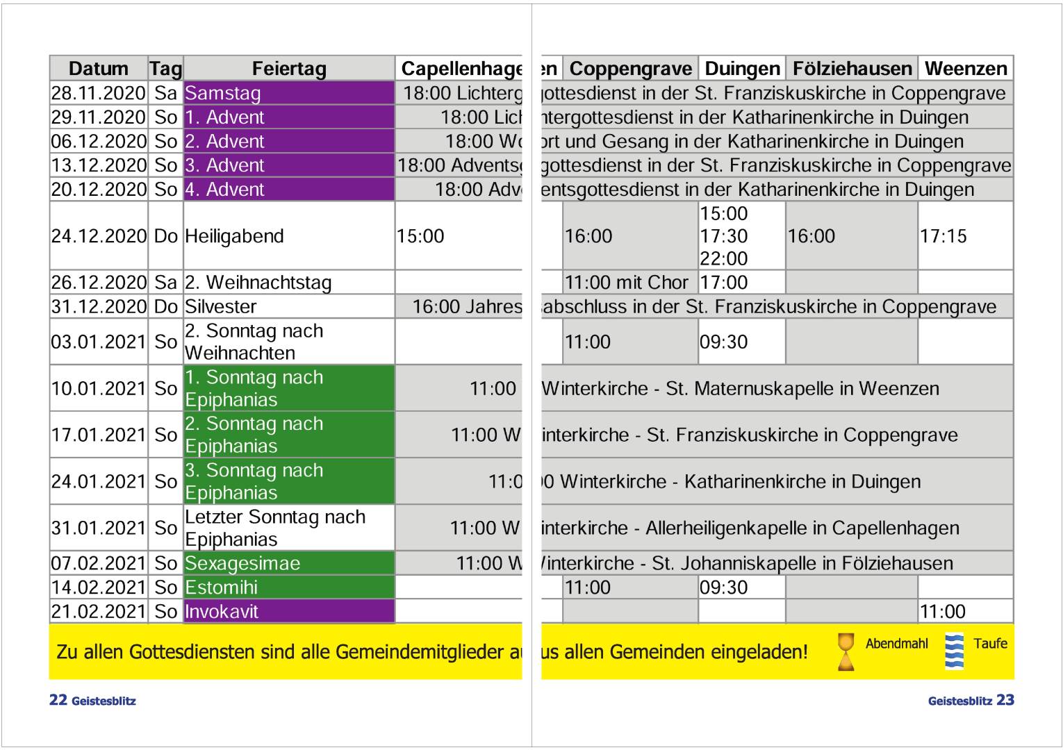 Gemeindebrief Dezember 2020 - Februar 2021