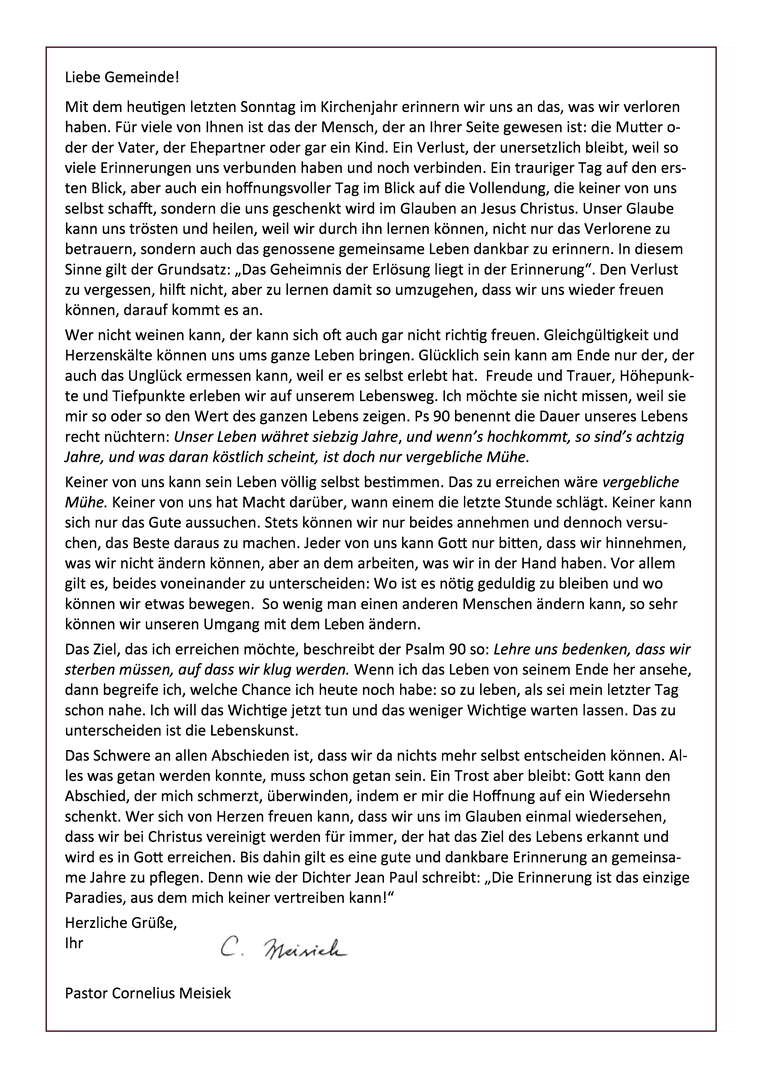 Hoffnungsbrief Nr. 35