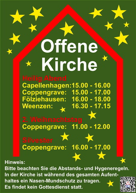 Offene Kirche über Weihnachten und Friedenslicht aus Bethlehem