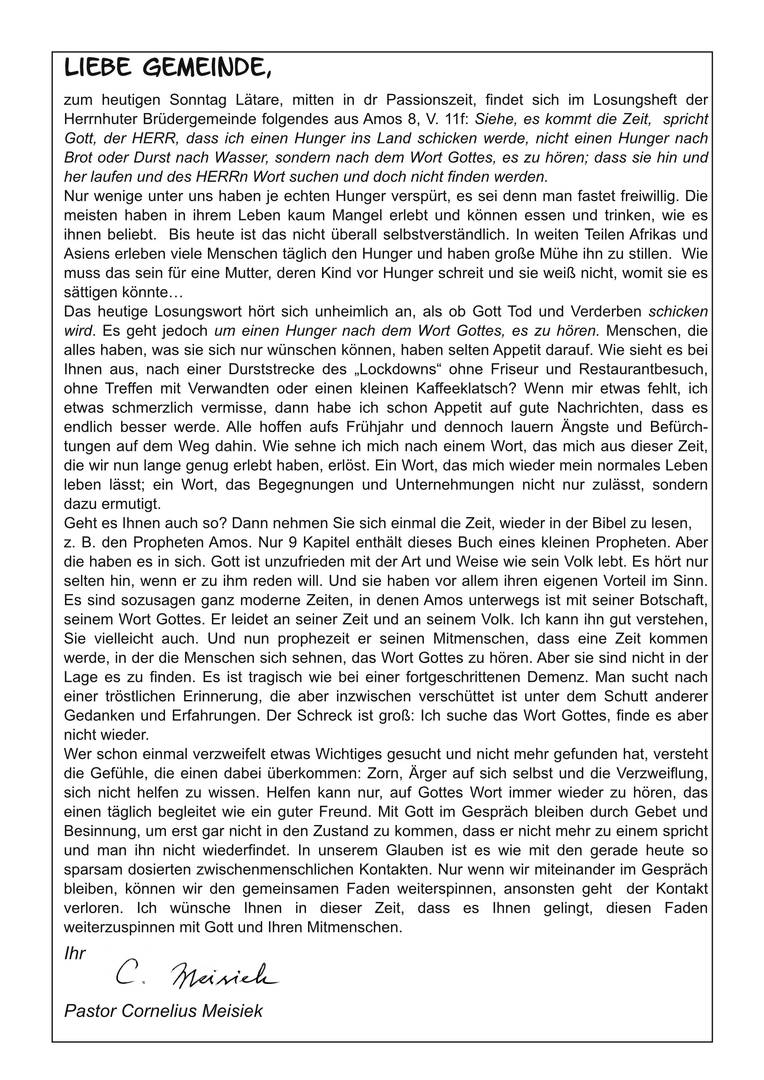 Hoffnungsbrief Nr. 50