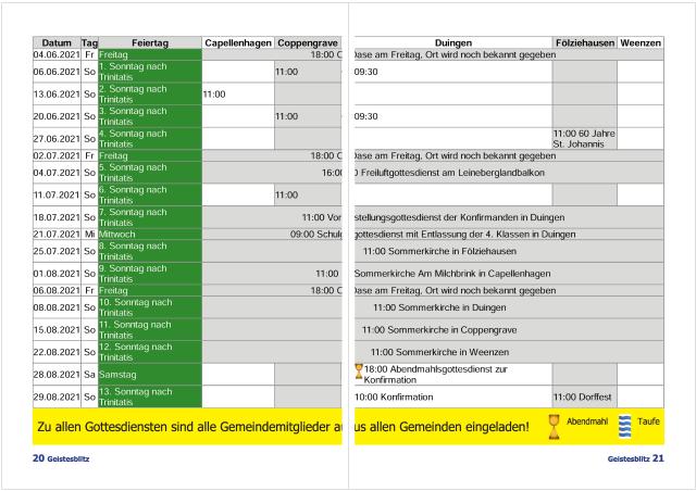 Gemeindebrief Juni 2021 - August 2021