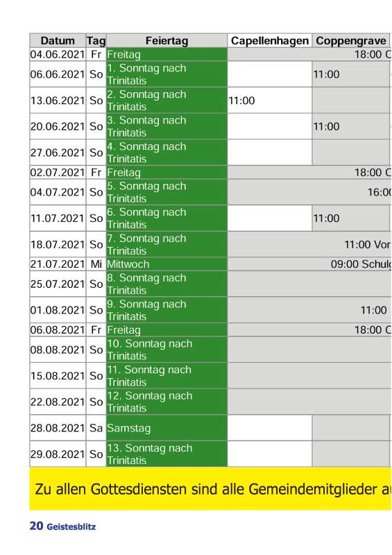 Gemeindebrief Juni 2021 - August 2021