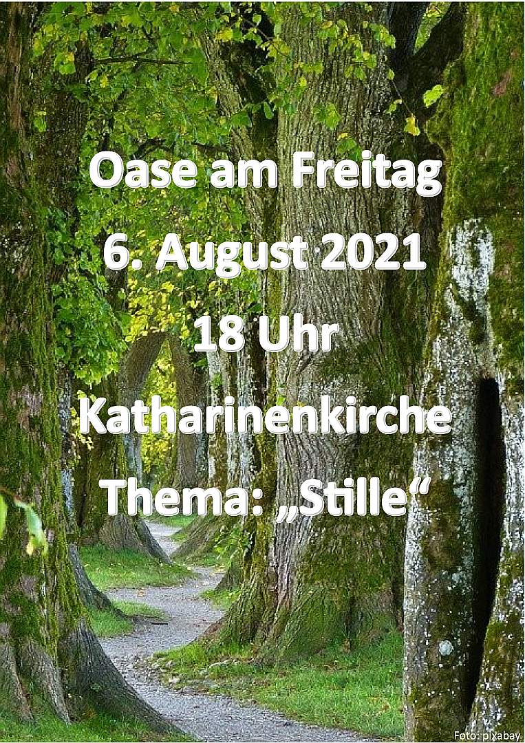 Oase am Freitag am 6.8.21 um 18:00 in Duingen