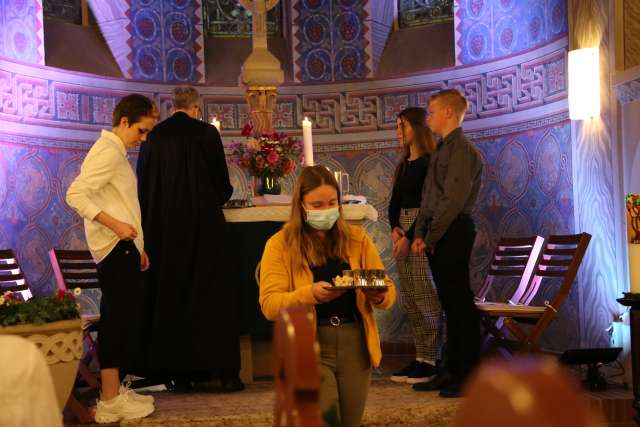 Abendmahlsgottesdienst der Konfirmanden in der St. Franziskuskirche