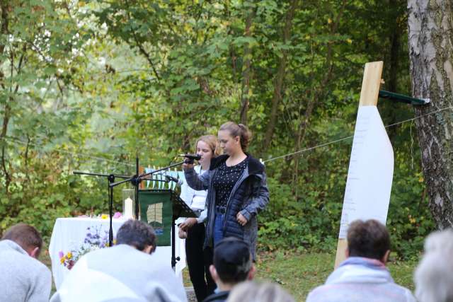 Begrüßungsgottesdienst der Konfirmanden an der Köhlerhütte