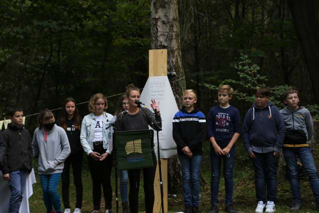 Begrüßungsgottesdienst der Konfirmanden an der Köhlerhütte