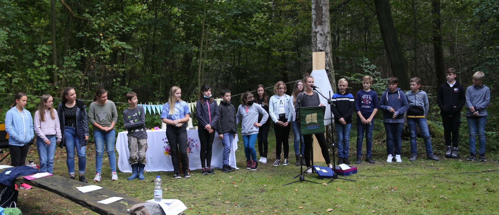 Begrüßungsgottesdienst der Konfirmanden an der Köhlerhütte