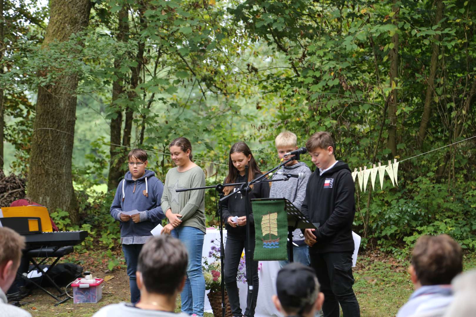 Begrüßungsgottesdienst der Konfirmanden an der Köhlerhütte