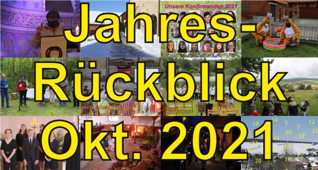 Jahresrückblick Oktober 2021