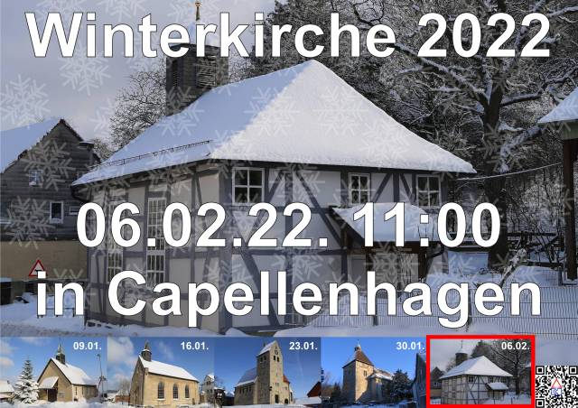 Abschluss der Winterkirchen in der Allerheiligenkapelle in Capellenhagen