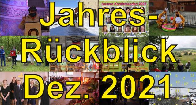 Jahresrückblick Dezember 2021