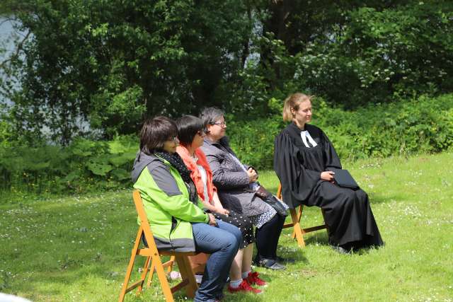 Himmelfahrtsgottesdienst am Humboldtsee mit viel Gesang