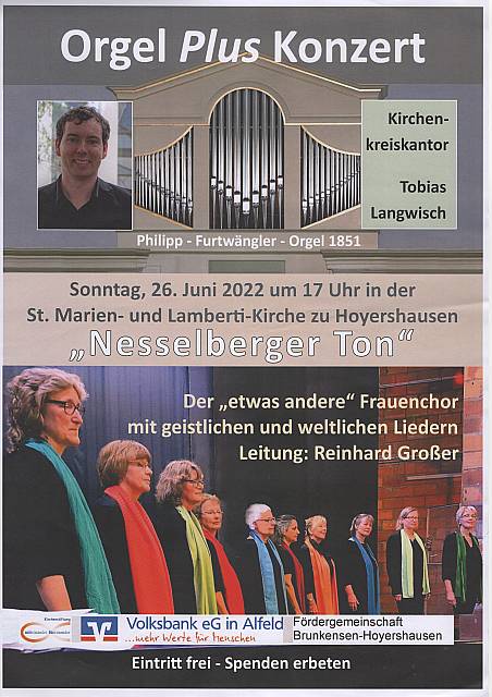 Ankündigung Orgel <i>Plus</i> - Konzert