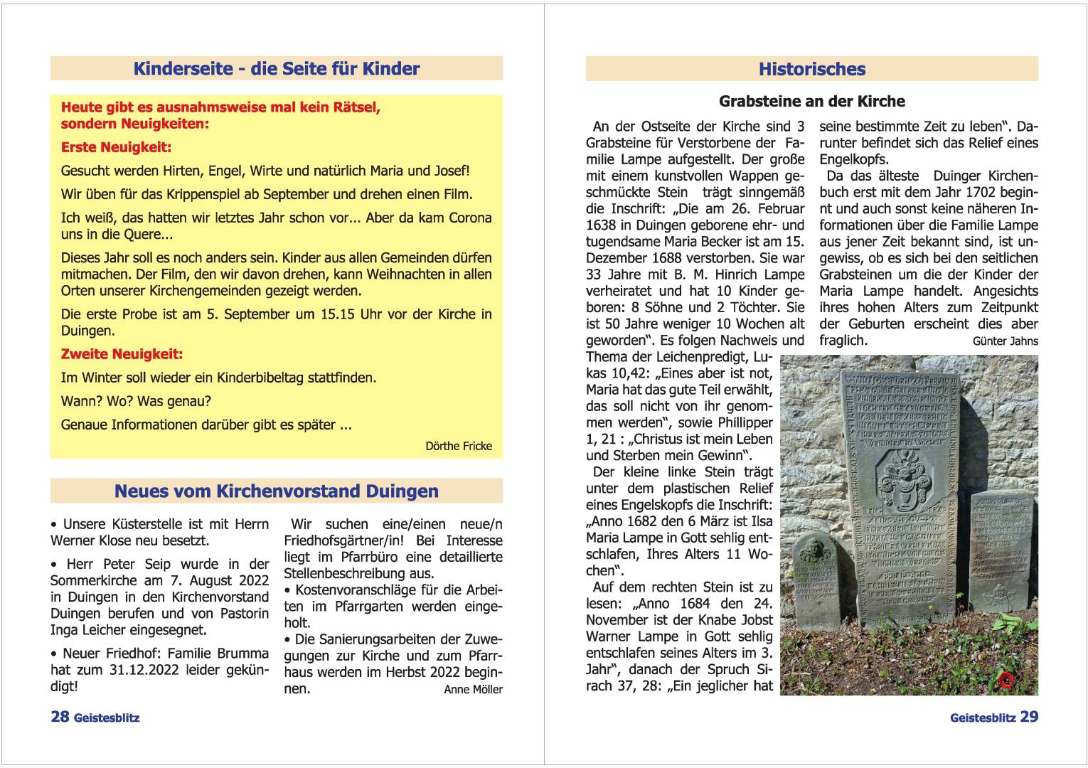 Gemeindebrief September 2022 - November 2022