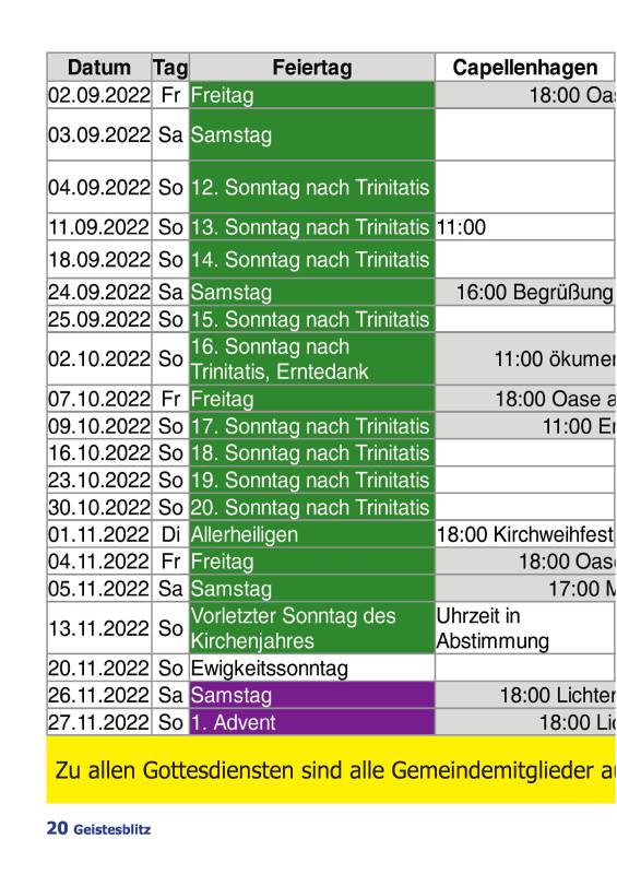 Gemeindebrief September 2022 - November 2022