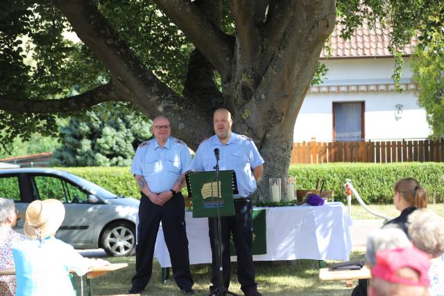 Sommerkirche im Rahmen des Familienfestes der Feuerwehr Coppengrave