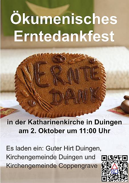 Einladung zum ökumenischen Erntedankfest