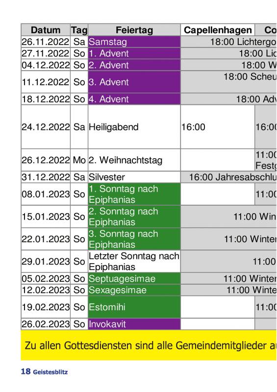 Gemeindebrief Dezember 2022 - Februar 2023