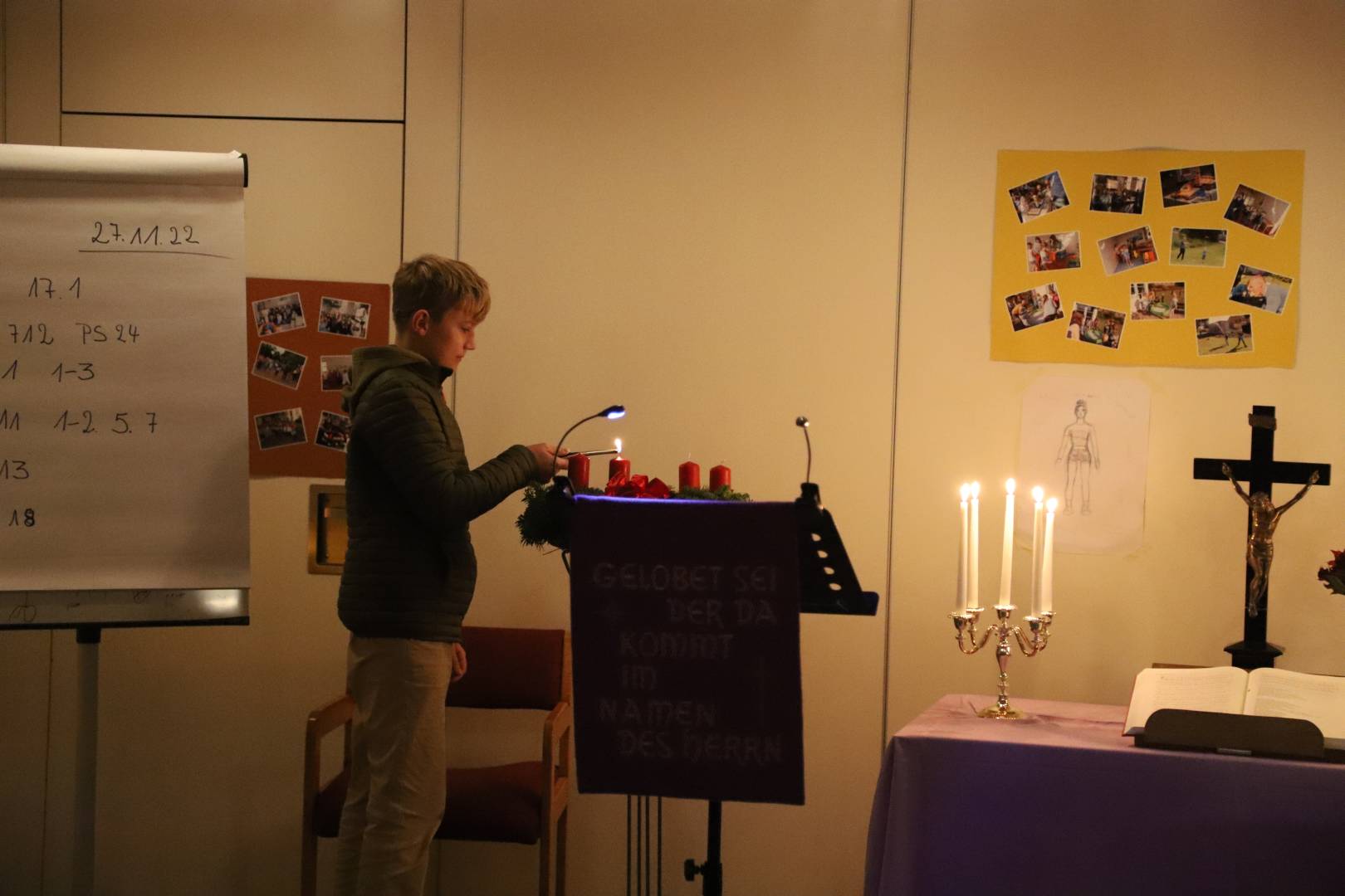 Lichtergottesdienst im Gemeindehaus in Duingen