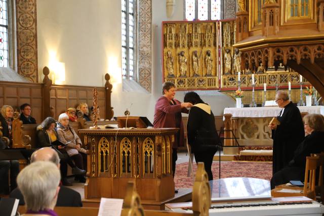 Einführung von Petra Woscholski als Prädikantin und Stefan Heinicke als Lektor in Gronau