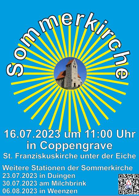 Sommerkirche unter der Eiche