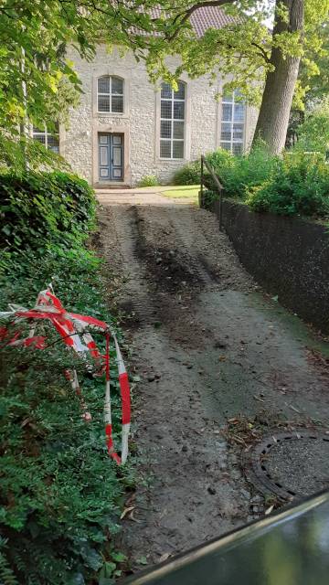 Baumaßnahme um die Katharinenkirche