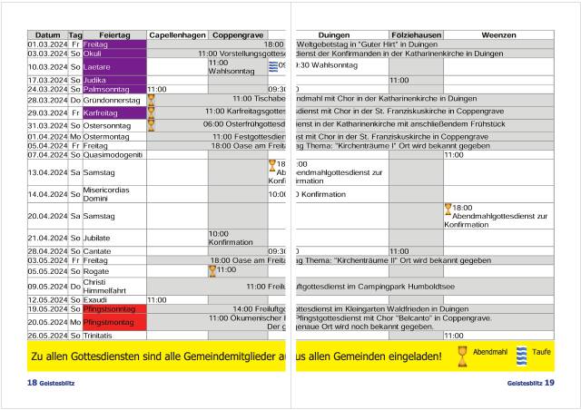 Gemeindebrief März - Mai 2024