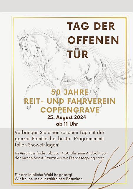 Einladung zum 50. Reitvereinjubiläum