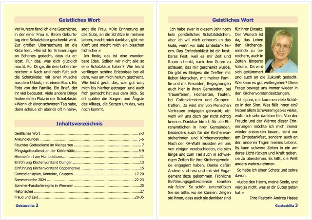 Gemeindebrief September 2024 - November 2024
