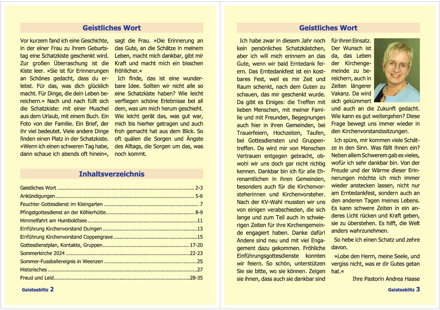 Gemeindebrief September 2024 - November 2024