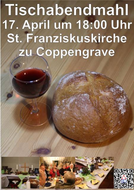 Gründonnerstag: Tischabendmahl in der St. Franziskuskirche