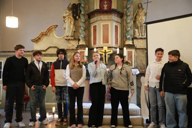 Impressionen vom Vorstellungsgottesdienst der Konfirmanden
