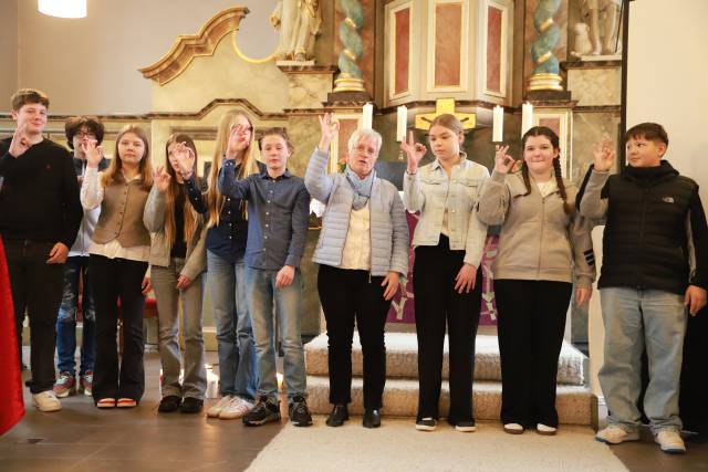 Impressionen vom Vorstellungsgottesdienst der Konfirmanden