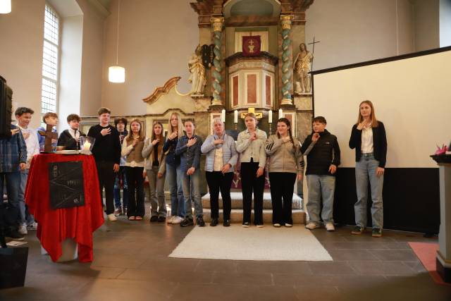 Impressionen vom Vorstellungsgottesdienst der Konfirmanden