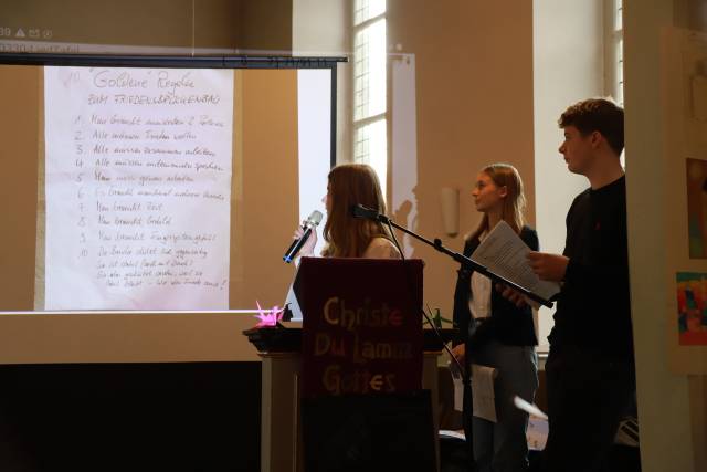 Impressionen vom Vorstellungsgottesdienst der Konfirmanden