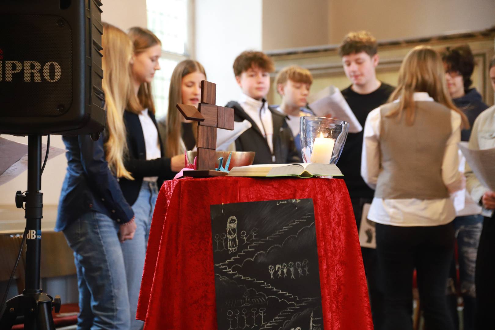 Impressionen vom Vorstellungsgottesdienst der Konfirmanden