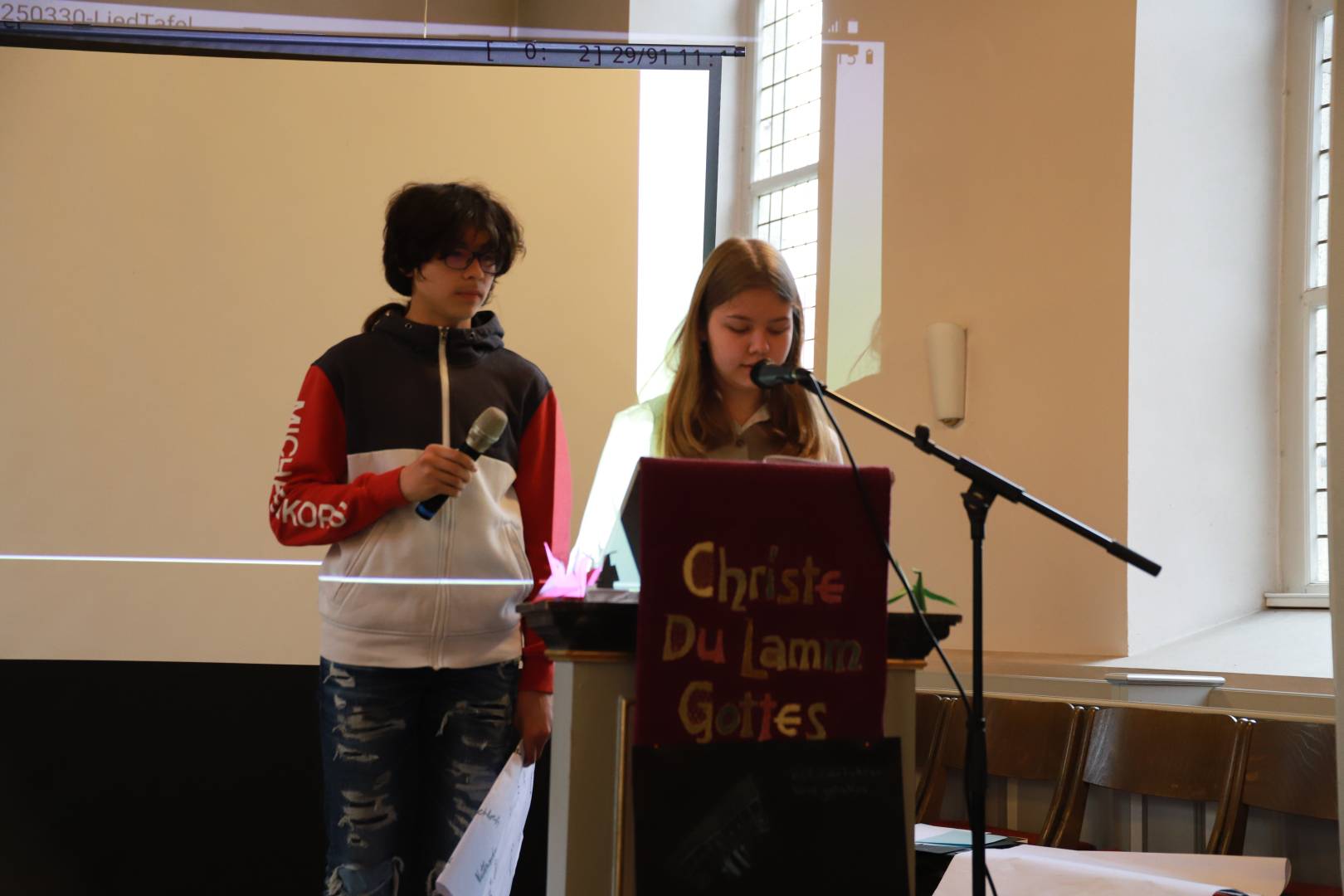 Impressionen vom Vorstellungsgottesdienst der Konfirmanden