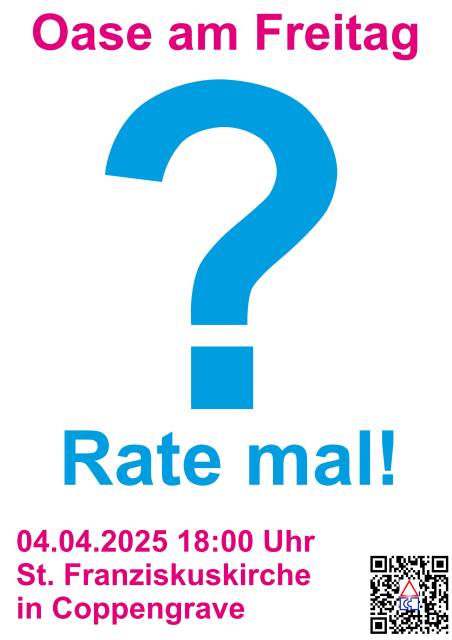 Oase am Freitag "Rate mal!"