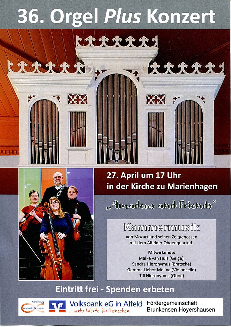 Ankündigung 36. Orgel <i>Plus</i> - Konzert - Klangvoll & virtuos
