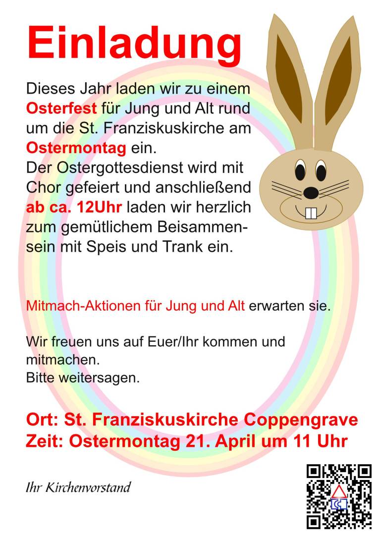 Morgen Osterfest an der St. Franziskuskirche