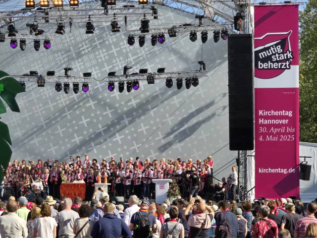 Impressionen von der Eröffnung des Kirchentages in Hannover