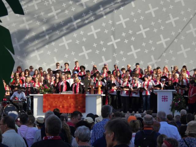 Impressionen von der Eröffnung des Kirchentages in Hannover