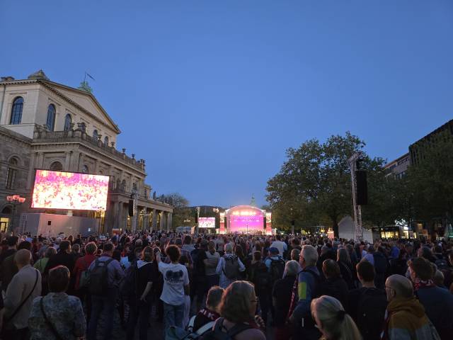 Impressionen von der Eröffnung des Kirchentages in Hannover