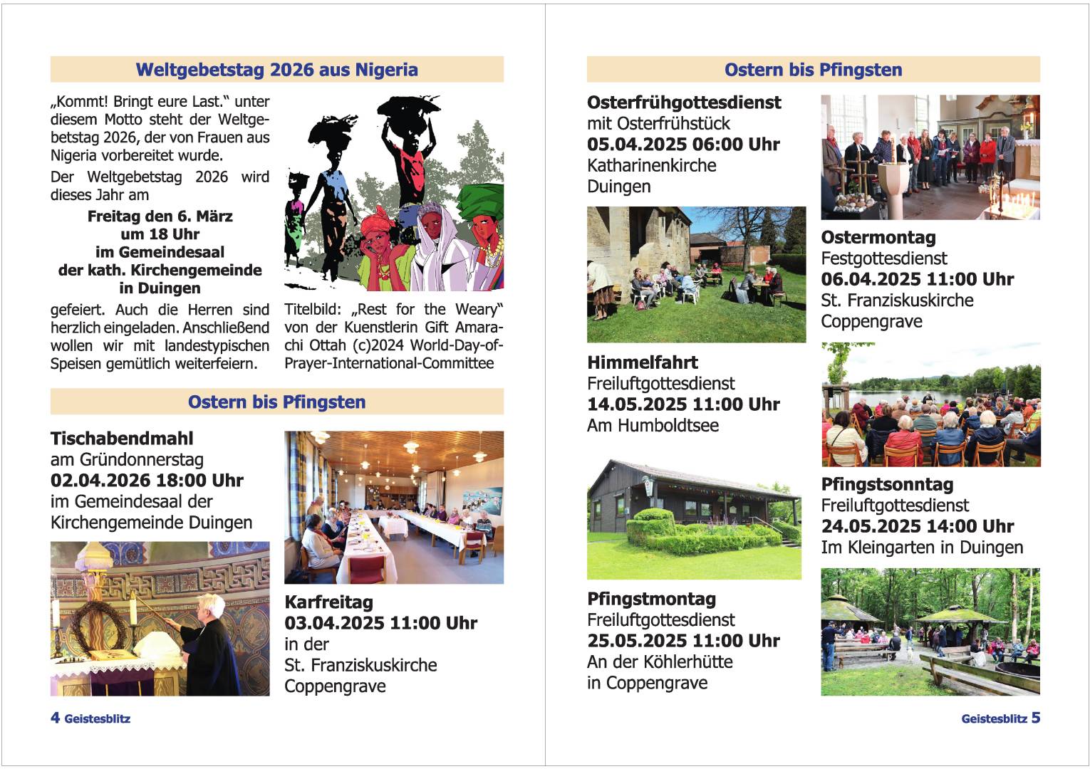 Gemeindebrief März - Mai 2026