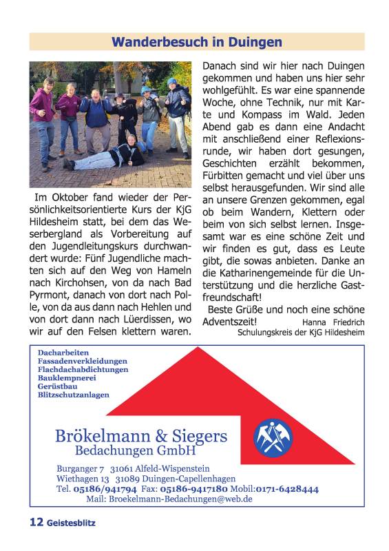 Gemeindebrief März - Mai 2026