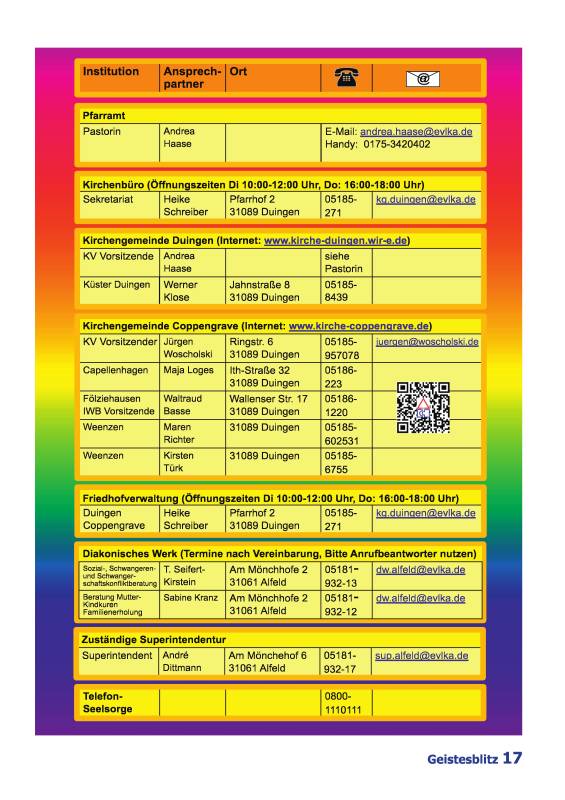 Gemeindebrief März - Mai 2026