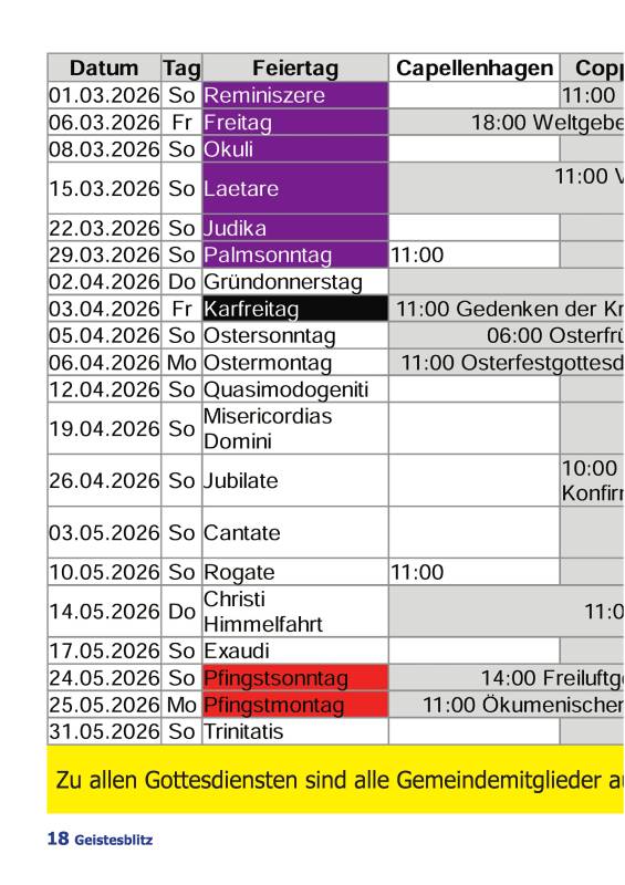 Gemeindebrief März - Mai 2026