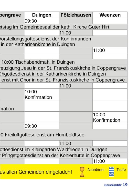 Gemeindebrief März - Mai 2026