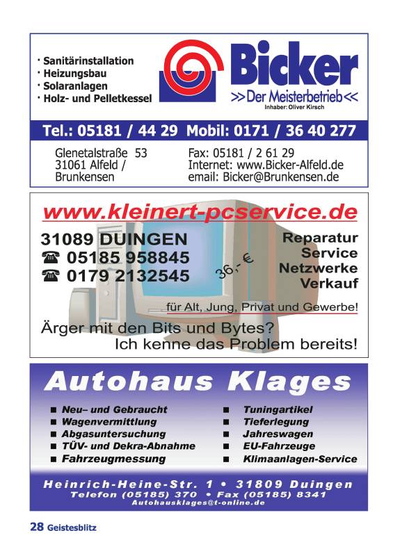 Gemeindebrief März - Mai 2026