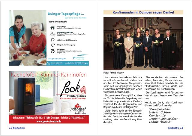 Gemeindebrief Juni - August 2026